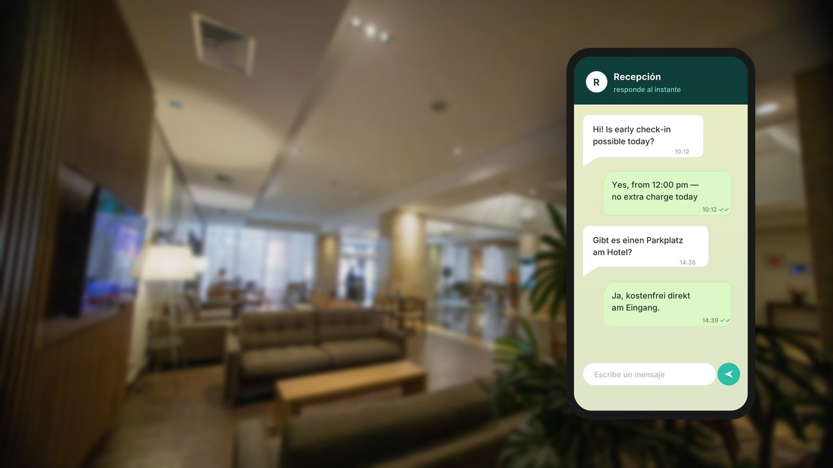Asistente inteligente atendiendo consultas de huéspedes en un hotel de Canarias